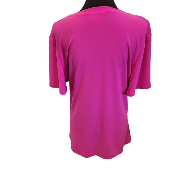 Artex Fashions Pink Tie Pullover Top Size XL NWOT - Picture 2 of 14